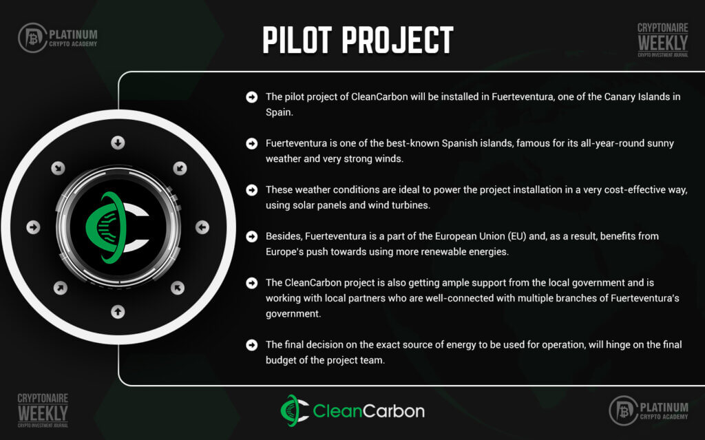 CleanCarbon Pilot Project - Infographic